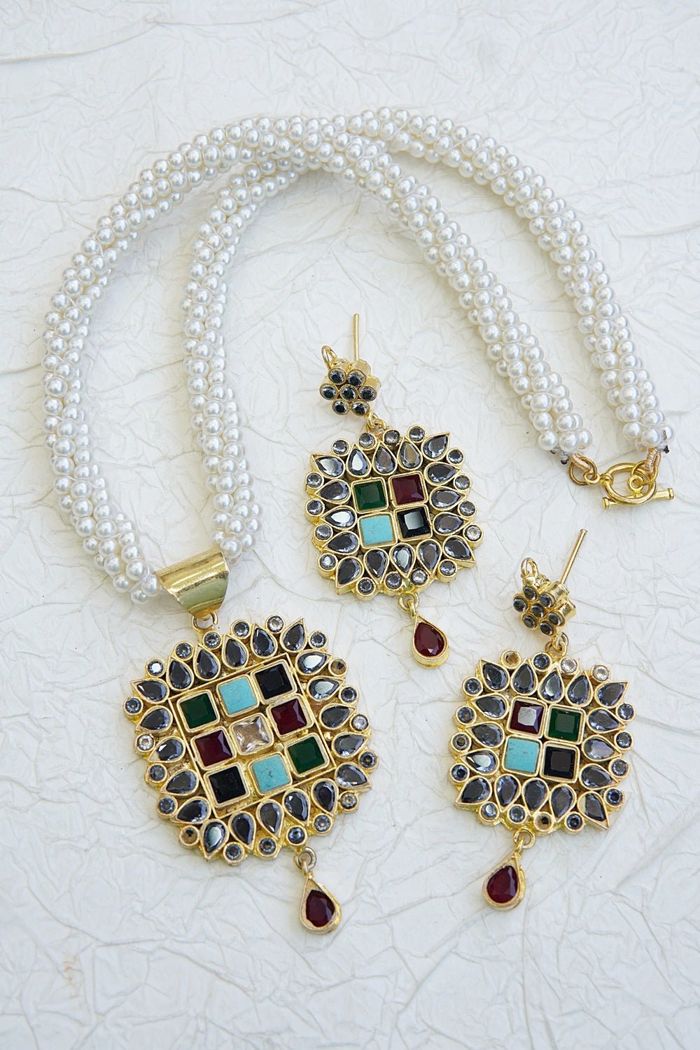 Royal Style Farshi Twisted Mala Set