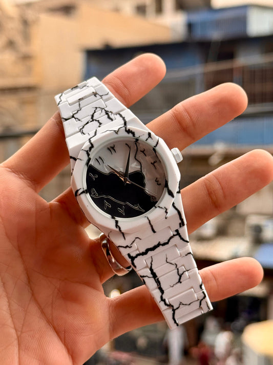 Marble Zebra Aura Watch