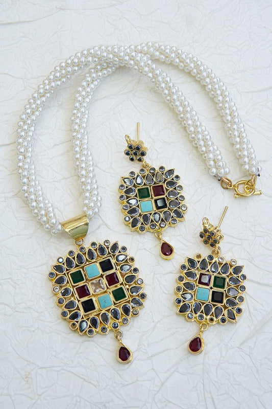 Royal Style Farshi Twisted Mala Set